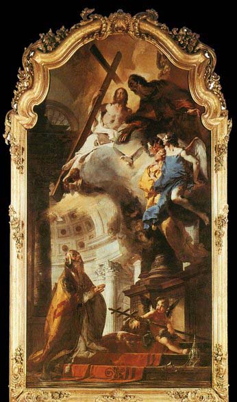 TIEPOLO, Giovanni Domenico Pope St Clement Adoring the Trinity